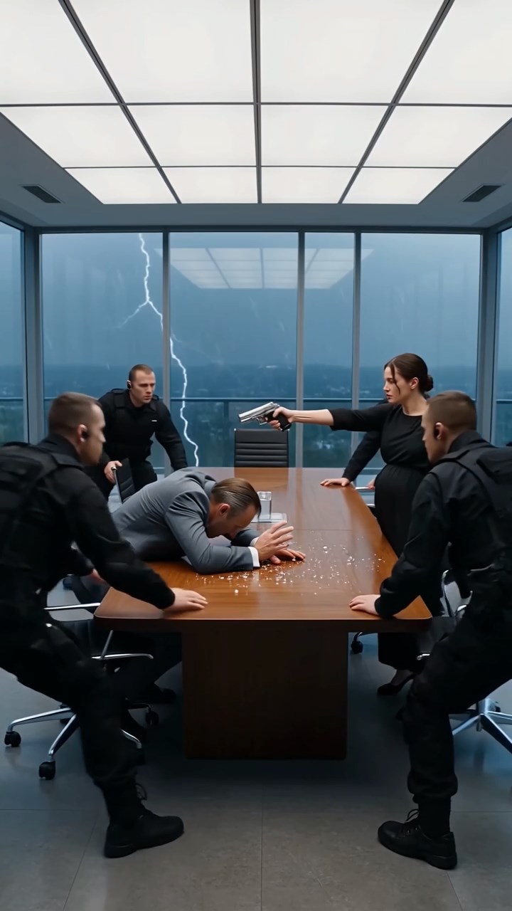 A Deceitful CEO Forcibly Forces a Pregnant Board Member to Take a Mysterious Red Pill Only to Be Stabbed in the Hand and Arrested Live on Board Review