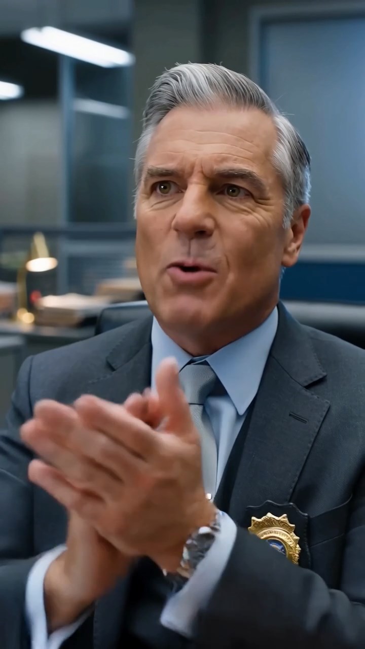 A Corrupt US Police Commissioner Arrogantly Mocks a Female Detective's Lack of Proof Only to Watch the Precinct Hallway Screens Broadcast His Secret Bribery Confession