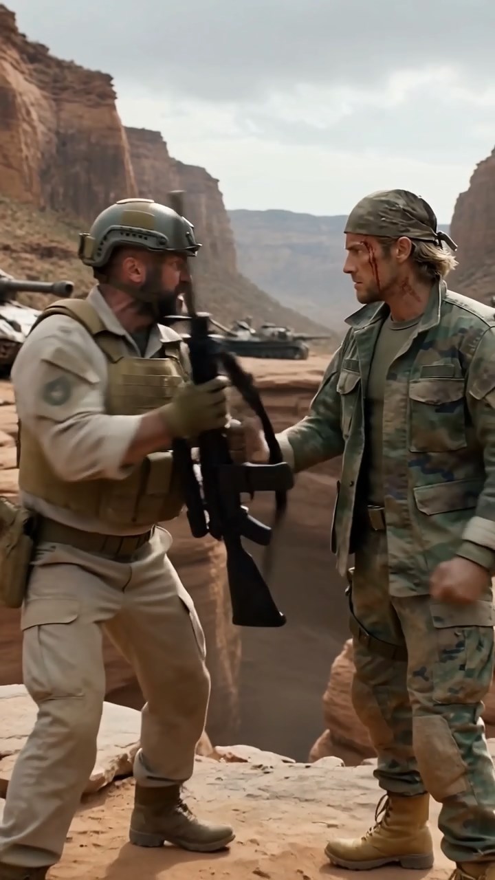 An Arrogant US Desert Sergeant Steals a Scout's Rifle and Gaslights Him That Floating Alien Mother-Ships Are Merely Fatigue-Induced Phantom Visions