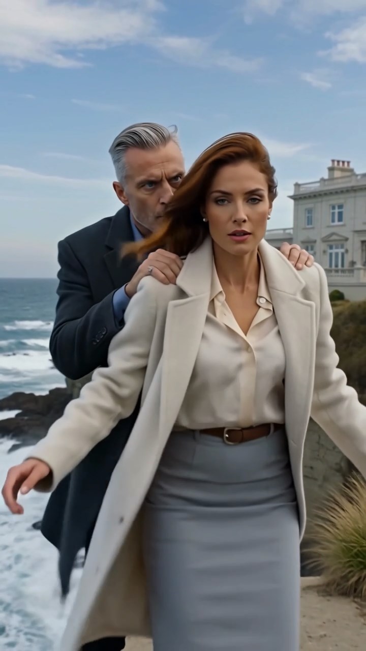 A Malicious Husband Tries to Gaslight His Wife Into Jumping Off a Sea Cliff Only to Be Thipped Over the Edge and Trapped by His Own Confession Recording