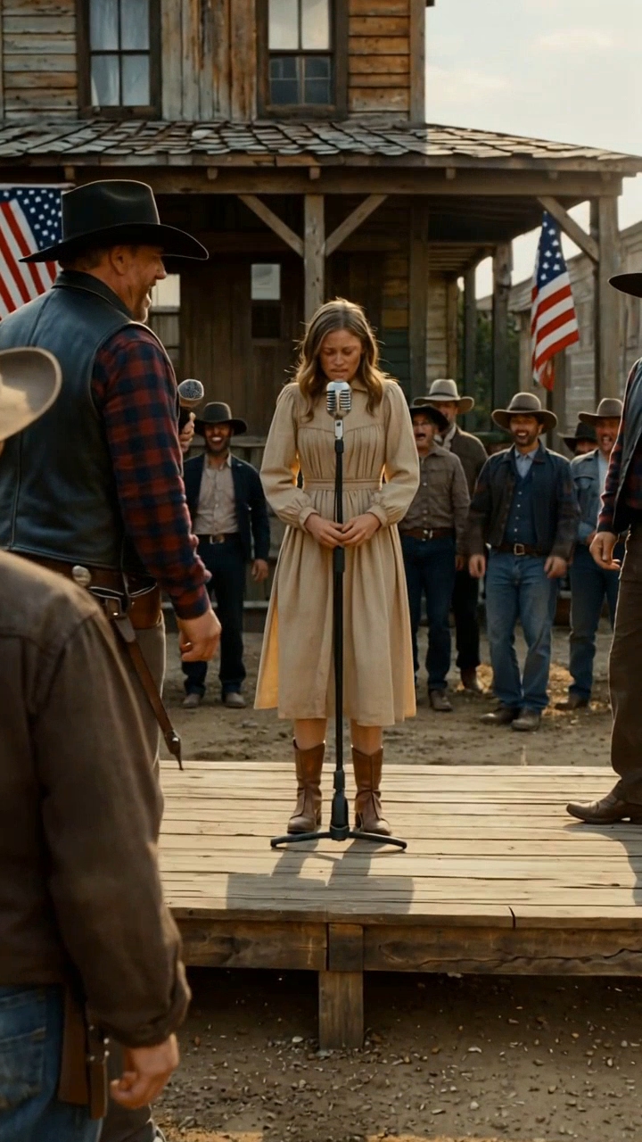 He Forced a Terrified Drifter to Sing for the Whole Town—But Her First Note Destroyed His Power