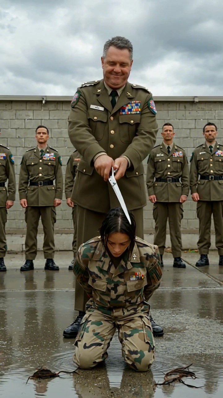 The Colonel Cut a Female Lieutenant's Hair in Front of the Entire Base—He Never Expected What Happened Next