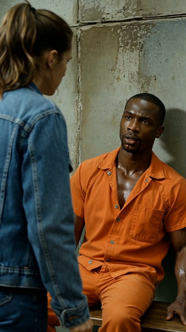 The Biggest Man in the Prison Shoved the Wrong Woman—Three Seconds Later, the Entire Cafeteria Went Silent
