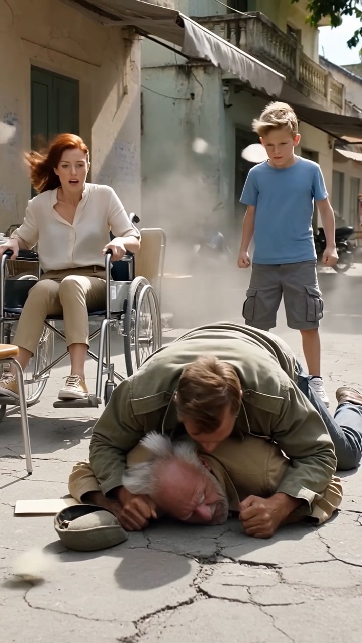 The Homeless Man Knocked a Millionaire to the Ground—Seconds Later, Everyone Realized He Had Been Watching Something Else