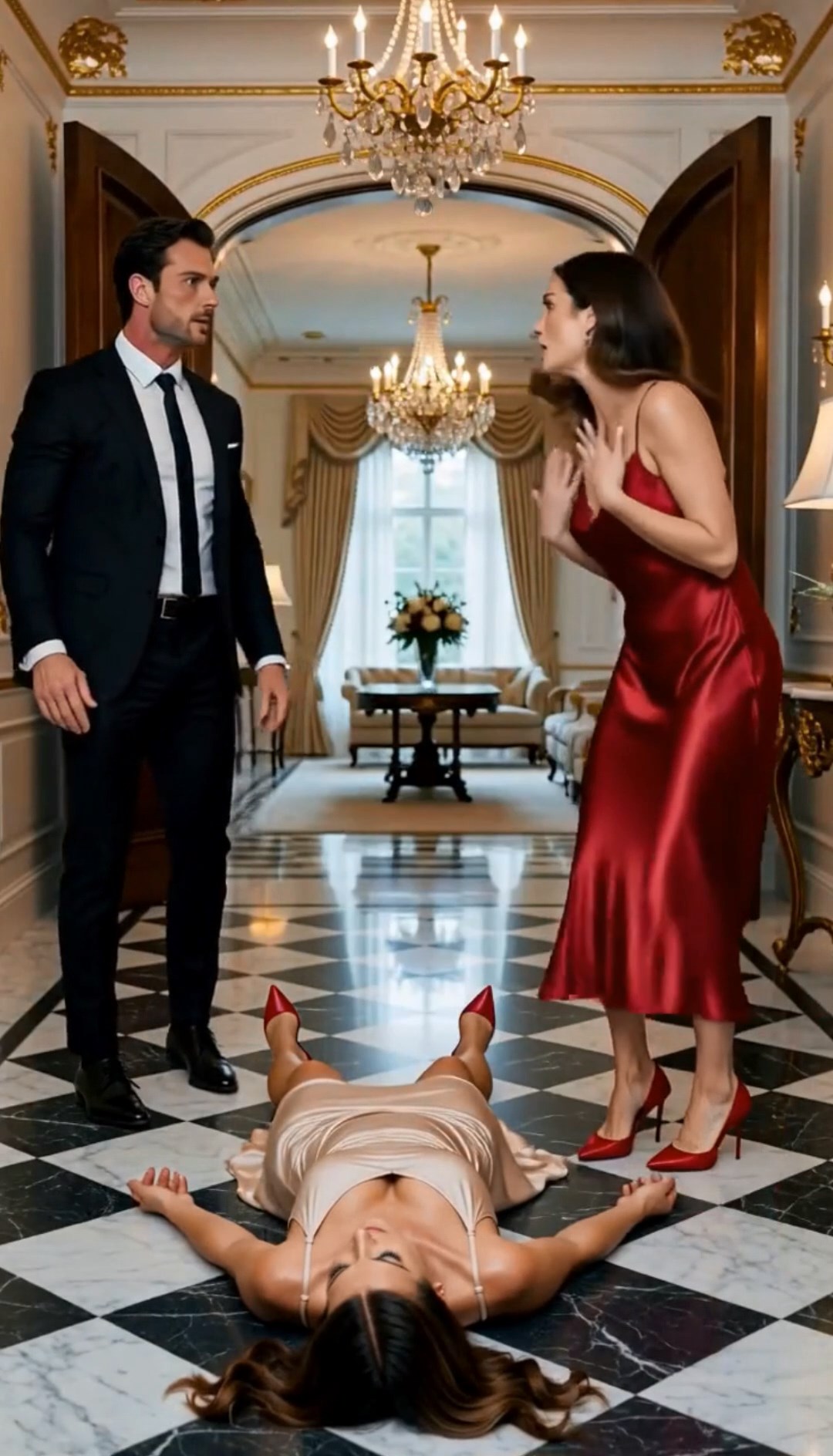 She Said the Woman Fell—Then Her Husband Looked Up at the Ceiling