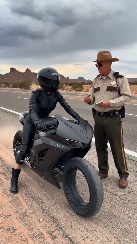 The Cop Who Pulled Over a Motorcycle From 2050
