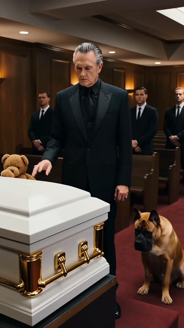 At His Daughter’s Funeral, the Mafia Boss’s Dog Suddenly Growled at One Man—Then Dad Asked One Chilling Question