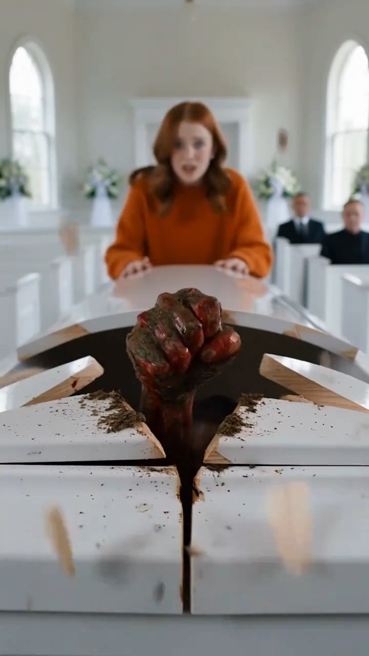 They Lowered Her Coffin Into the Church… Seconds Later, a Bloody Hand Burst Through the Lid