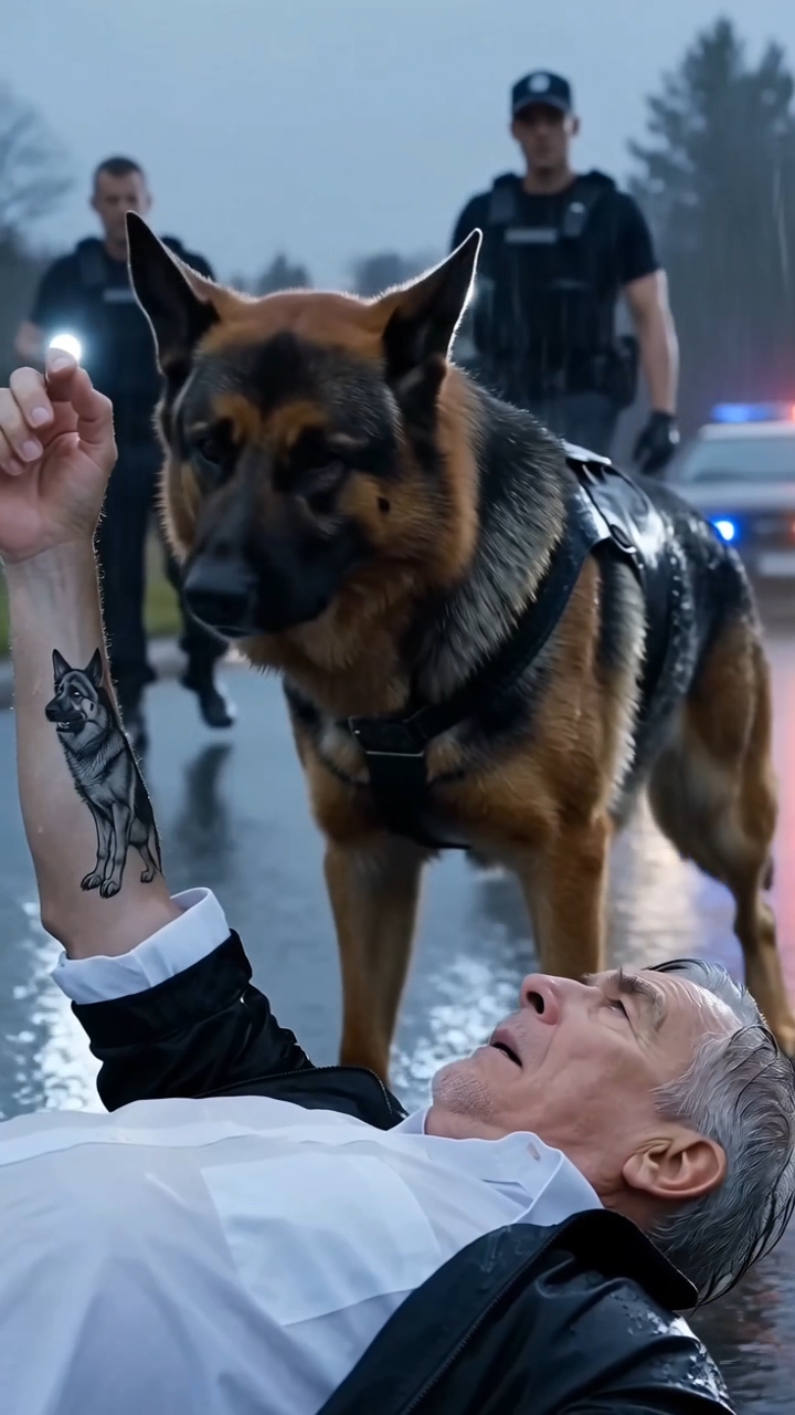 The Police Dog Wouldn't Let Anyone Touch the Old Man—Then Officers Saw the Tattoo That Changed Everything