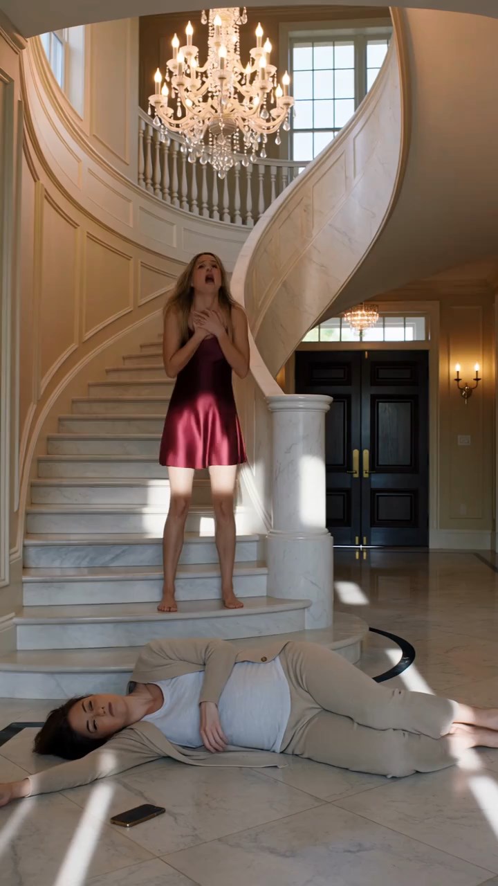 My Husband’s Mistress Pushed Me Down the Stairs While I Was Pregnant—Then Screamed That I Attacked Her. She Had No Idea I’d Been Waiting for Her to Do It.