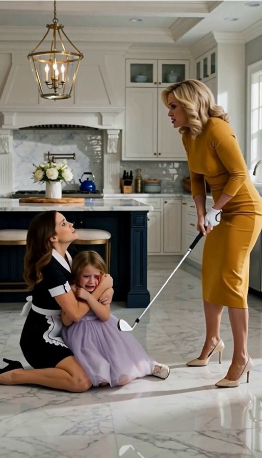 His Wife Raised the Golf Club to Silence a Child—Then the Little Girl Looked at Him and Said One Word