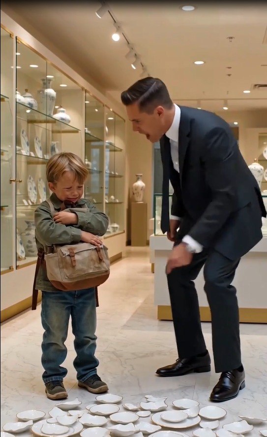 A Poor Boy Broke a $12,000 Porcelain Set—Then the Billionaire Saw His Mother’s Name on the Prescription