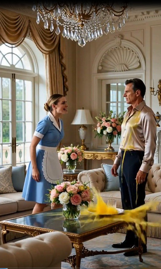 The Maid Slapped the Billionaire’s Drink Away — Then His Wife Turned Pale When She Saw the Video