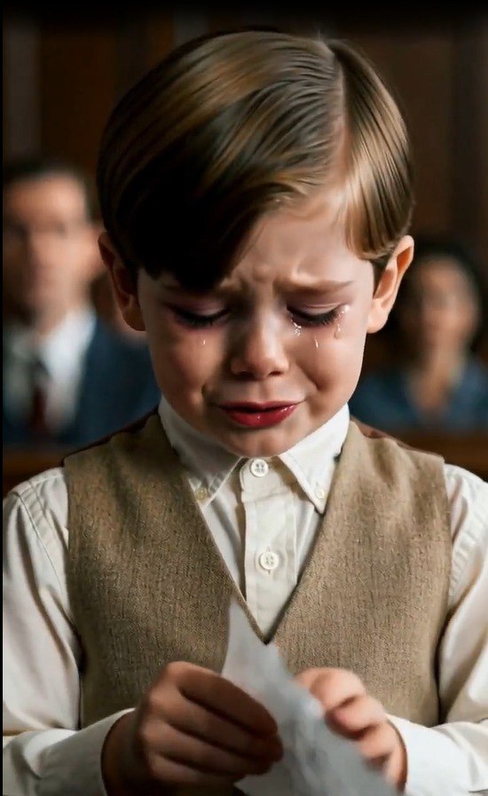 7-Year-Old Boy Stands Up in Court and Exposes His Father — What He Hands the Judge Silences the Entire Room
