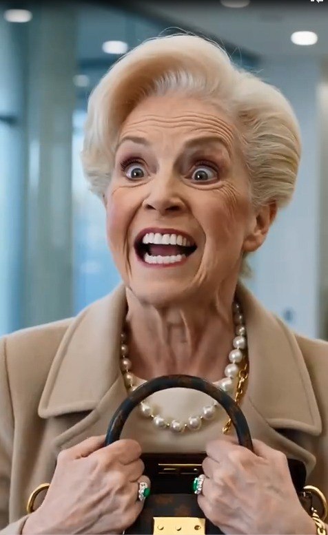 “SECURITY! SHE’S STEALING MY BAG!” — The Woman She Humiliated in the Lobby Was the Last Person She Expected