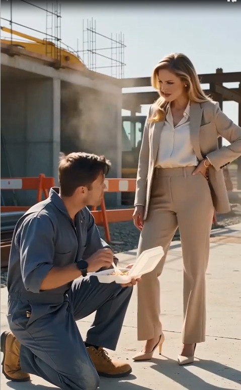 She Mocked Her Ex for Eating Lunch in the Dirt—Then the Construction Executive Walked Over and Called Him “Boss”