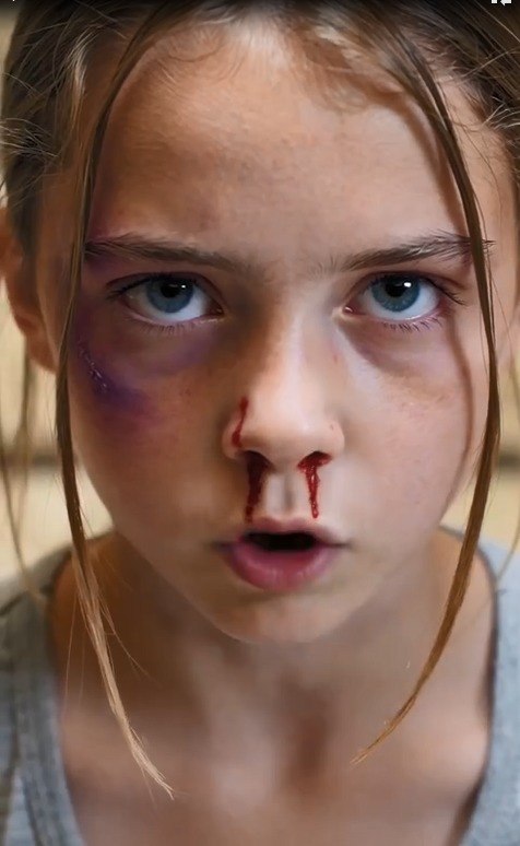 “GET OUT! PEOPLE LIKE YOU DON’T BELONG HERE!” — The Hotel Manager Humiliated a Bruised Girl on the Floor… Then She Saw the Name on the Tablet