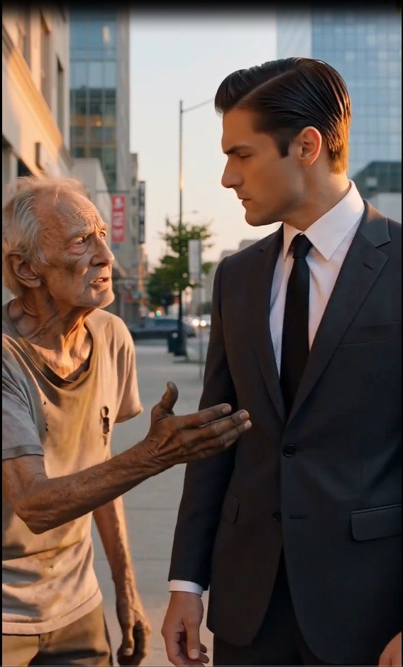He Called a Homeless Man “Disgusting”—Then the Beggar Whispered His Name and Everything Changed
