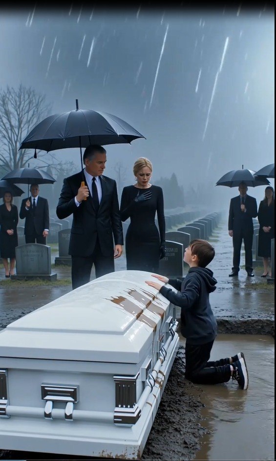 Boy Stops a Funeral Screaming “She’s Alive!”—Then the Father Opens the Coffin and Sees the Unthinkable