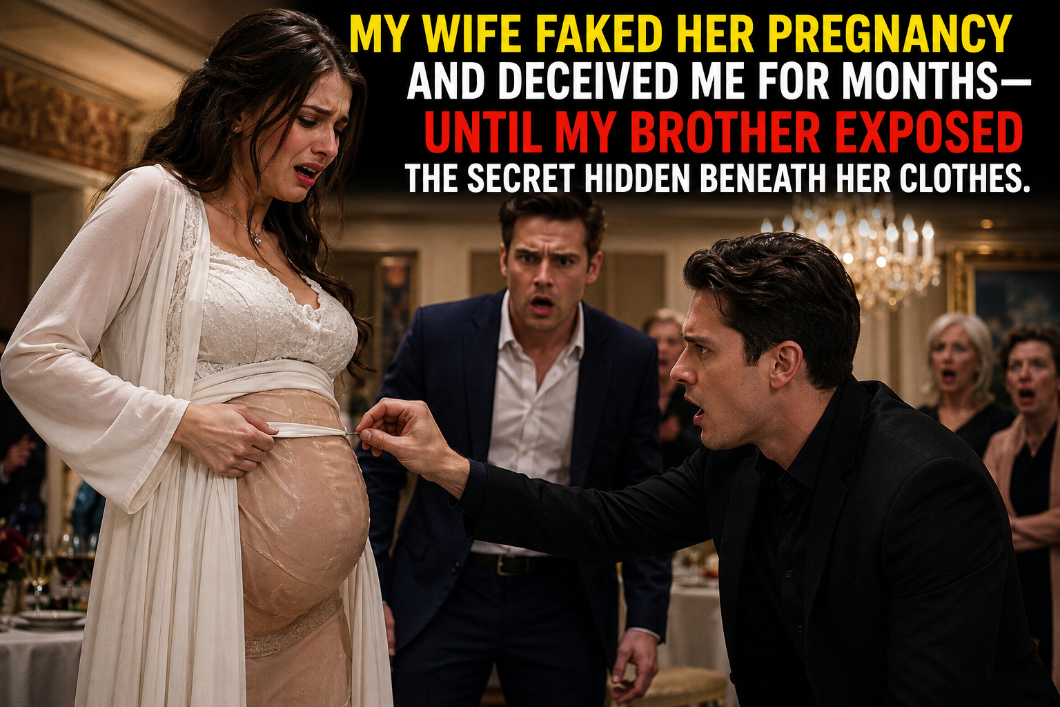 🔥 My wife faked her pregnancy and deceived me for months—until my younger brother exposed the secret she had been hiding beneath her clothes.