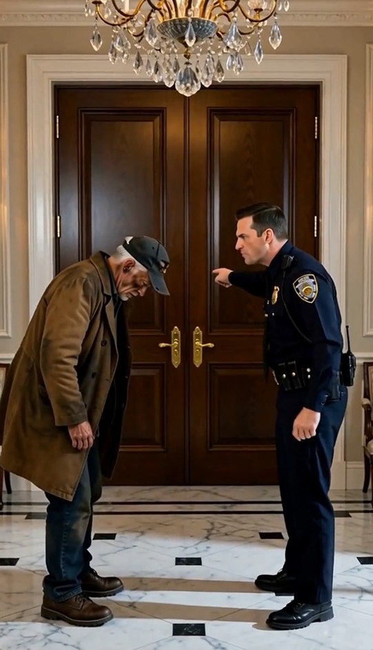 The Cop Threw a “Homeless Man” Out of the Mansion—Then He Saw the Gold Ring on His Hand