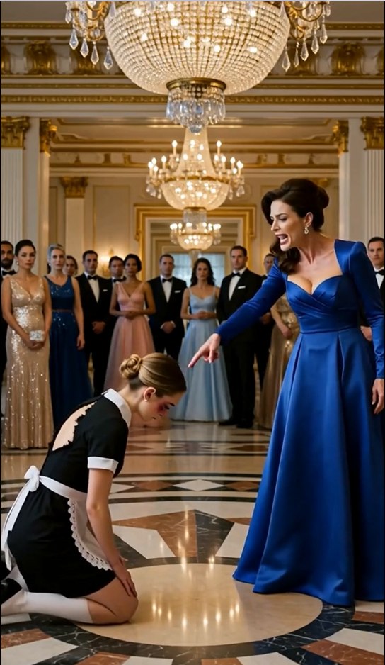 “Kneel and Clean My Shoe!” a Socialite Ordered the Bruised Maid—Then One Man Saw Her Necklace
