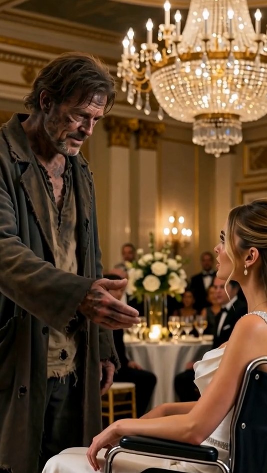 A Homeless Stranger Asked the Paralyzed Heiress to Dance—Six Seconds Later, the Entire Ballroom Was in Tears