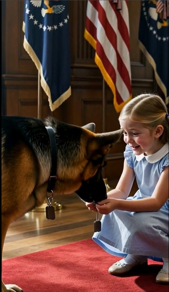 She Was Told to Leave the Military Ceremony—Then the War Dog Saw Her Father’s Dog Tags