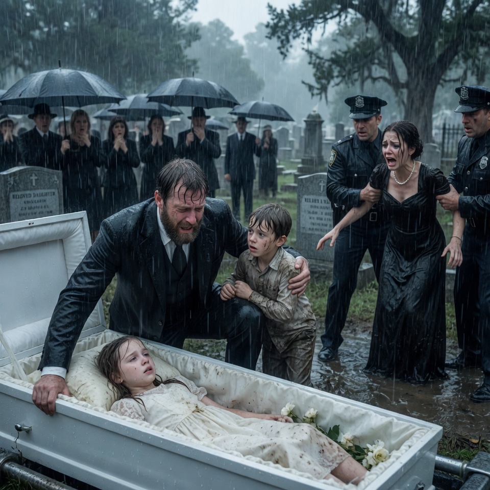 THE FUNERAL WAS INTERRUPTED BY A SCREAM THAT SHATTERED THE SILENCE OF THE DE@D 😱