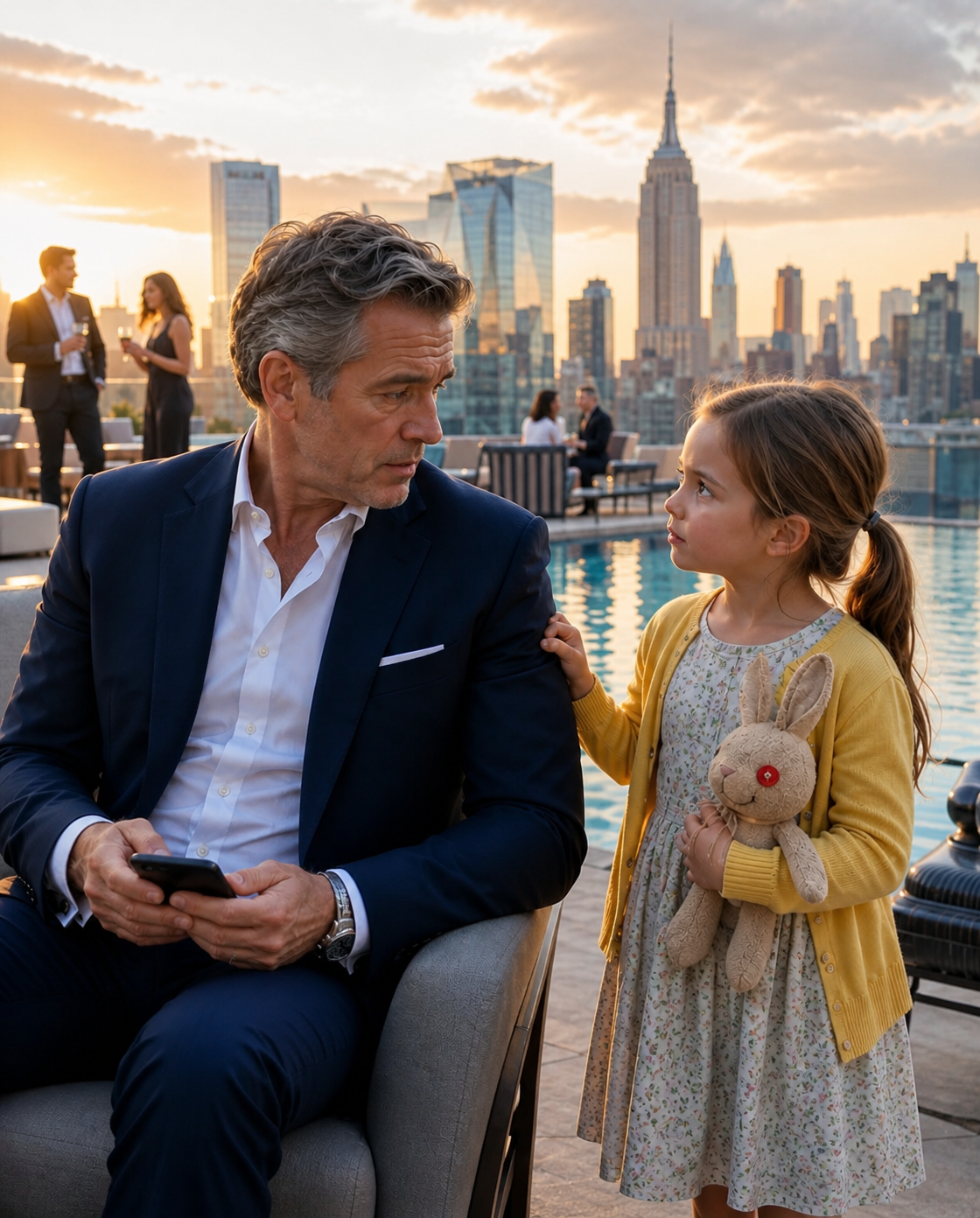 A MILLIONAIRE CEO RELAXES UNTIL A LARGE EYED GIRL’S PLEA FOR HELP SHOCKS HIM