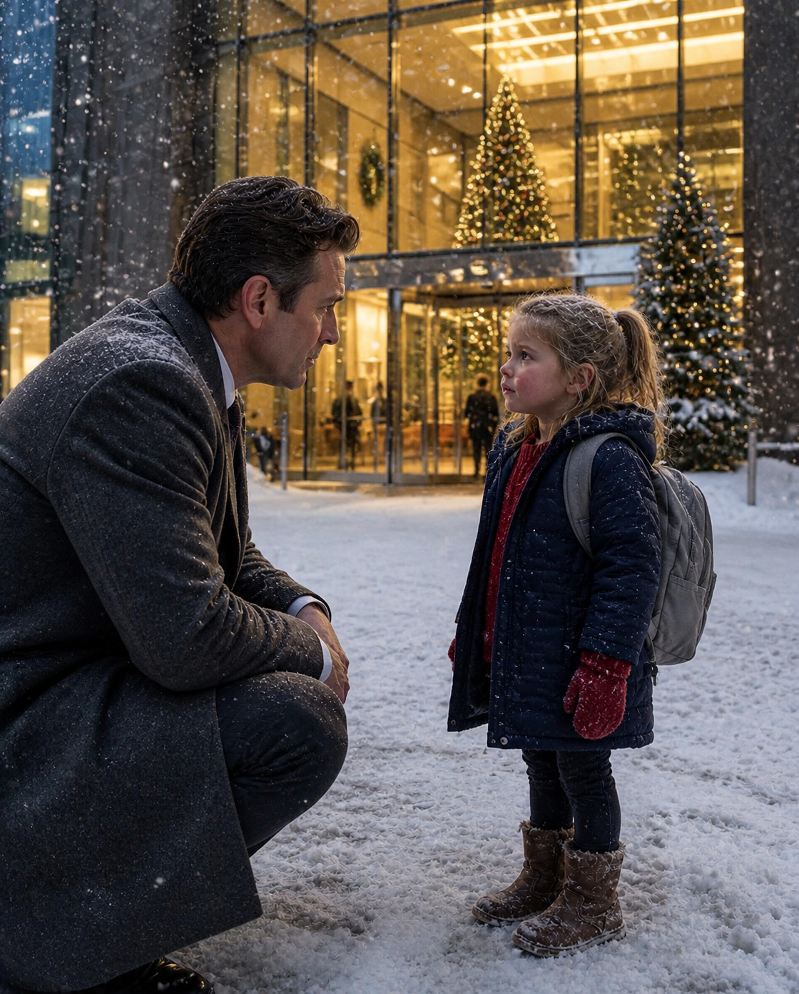 The Little Girl Said, “Sir, My Mom Didn’t Come Home Last Night…”—The CEO Followed Her Into the Snow…
