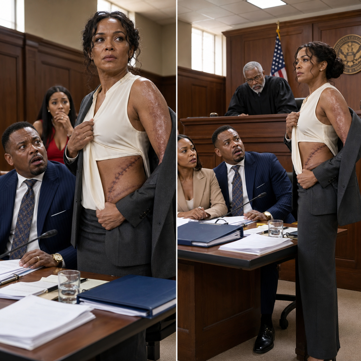 In the middle of our divorce hearing