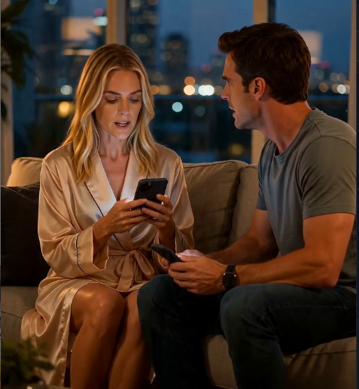 He said they needed the savings. She said it was his mom. Then he showed her the phone.