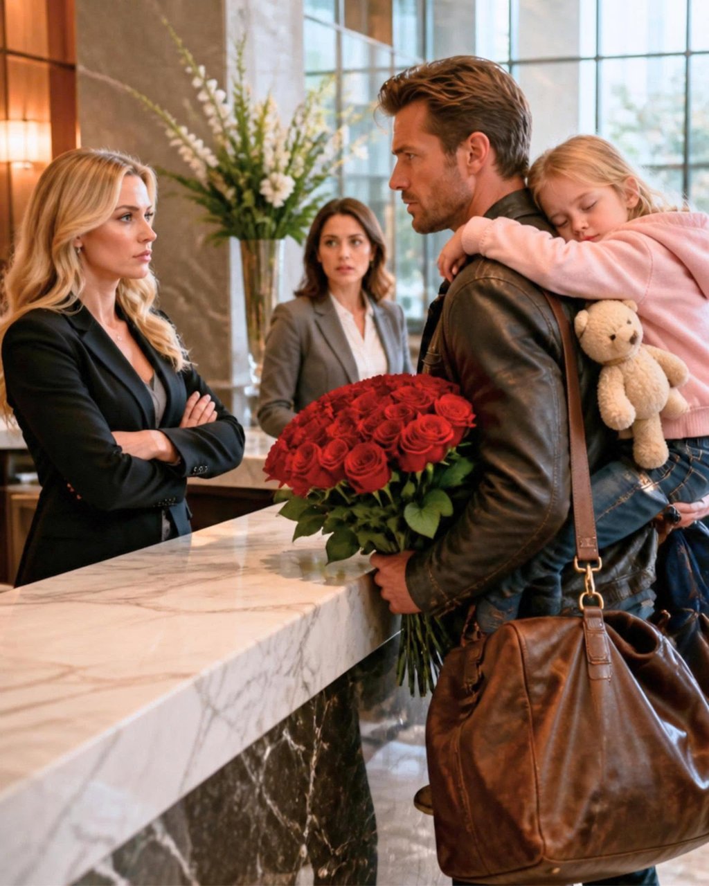 A Widowed Father Was Rejected at the Front Desk of the Very Hotel He Owned While Carrying His Sleeping Daughter.