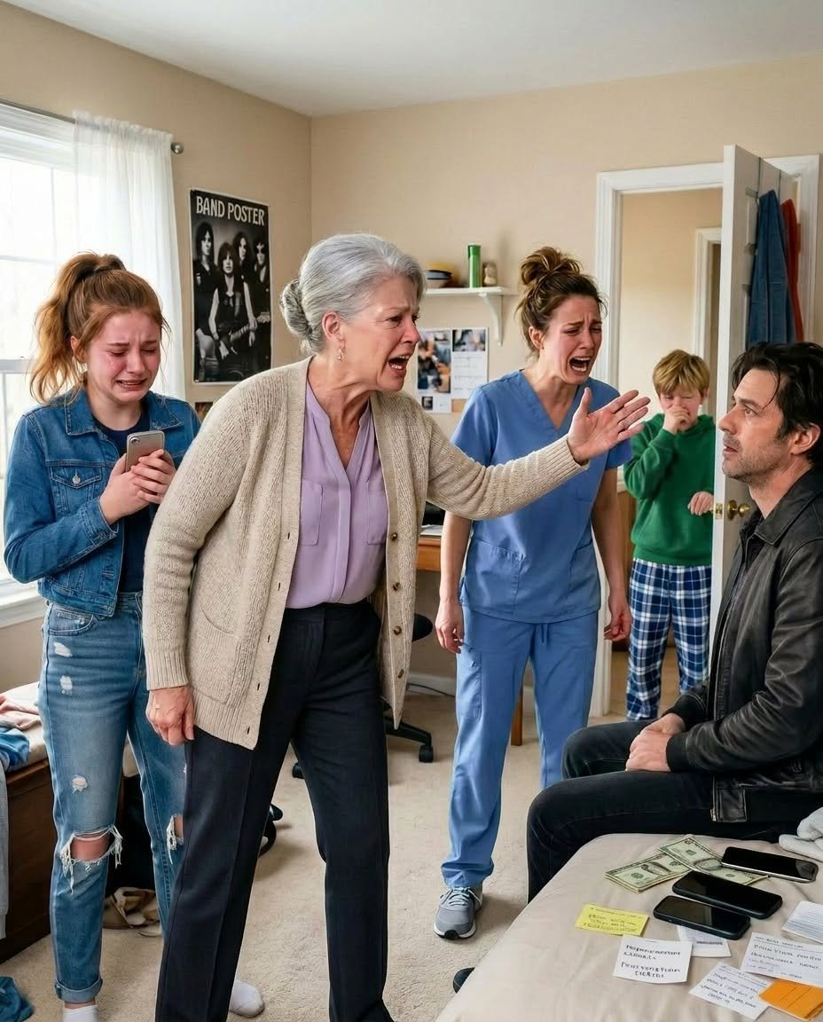 My 11-year-old grandson called me in terror after hearing his teenage sister screaming from inside his stepfather's room.