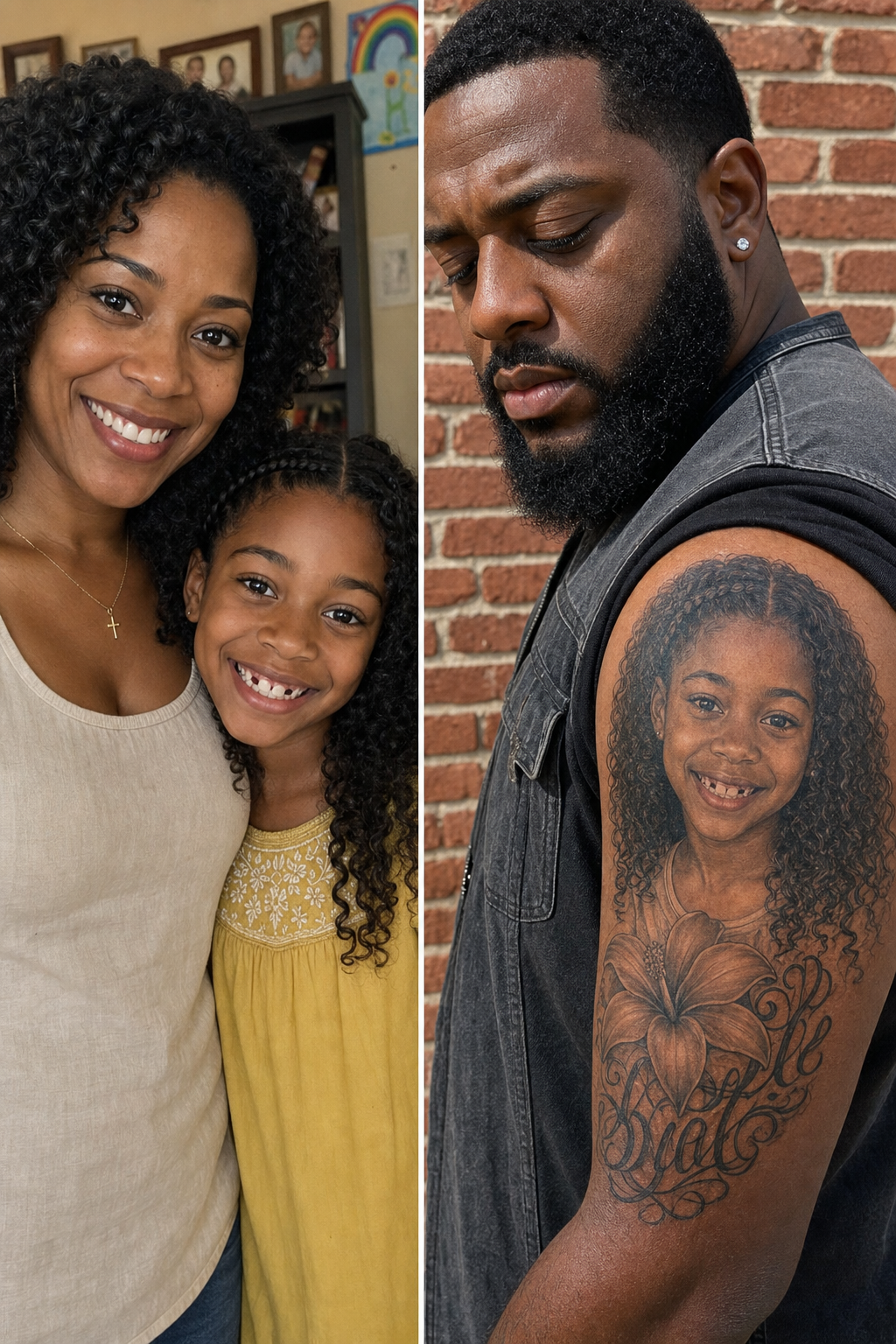 The Face On His Arm