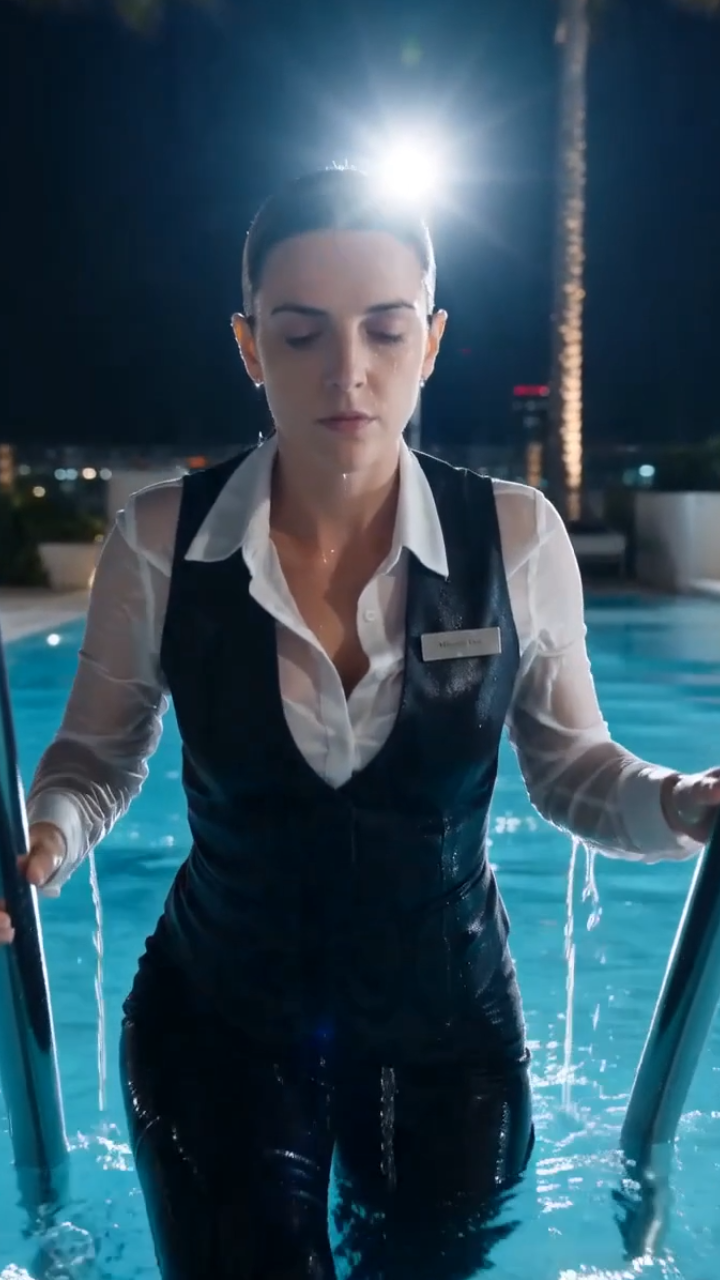 Two Socialites Laughed After Pushing a Hotel Maid Into the Pool… Then One Sentence Changed Everything