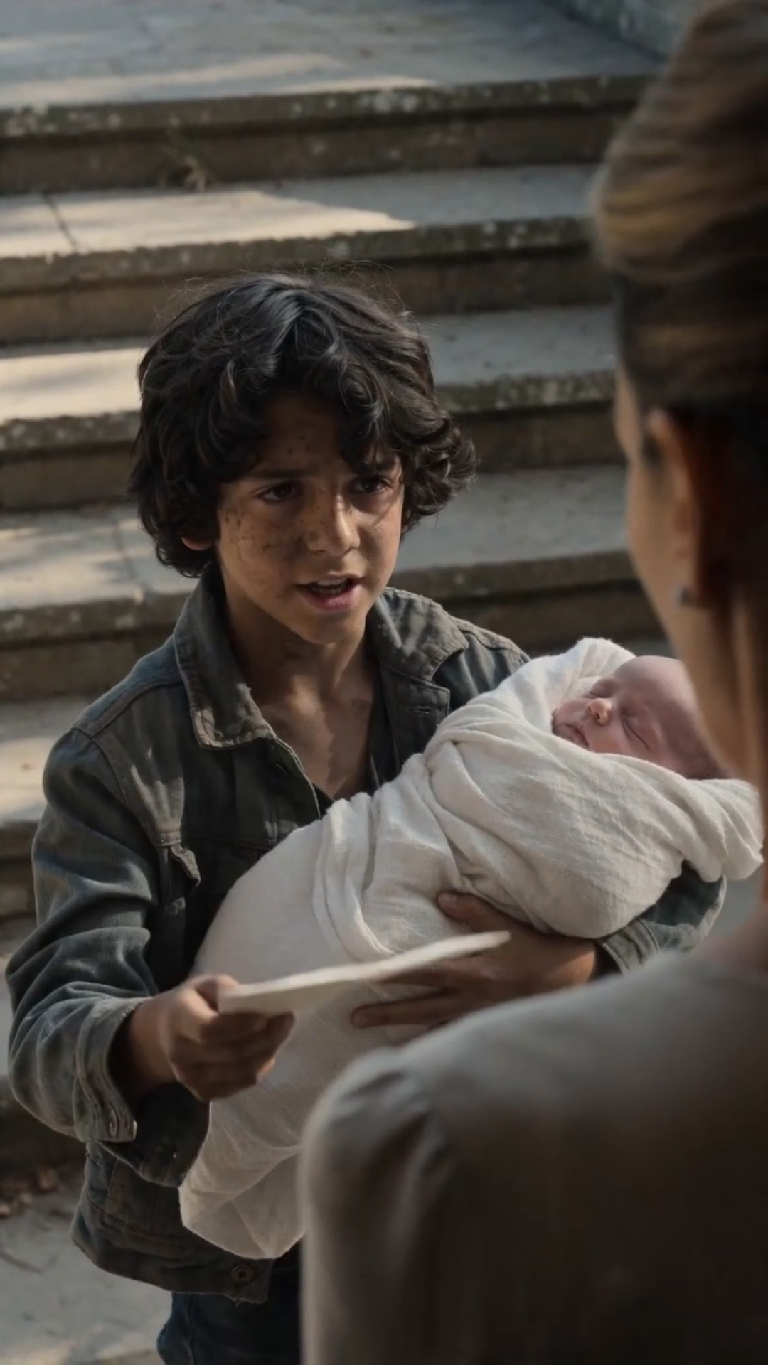 THE BOY WHO ARRIVED WITH A BABY AND A LETTER—THE FIRST LINE MADE HER HANDS SHAKE
