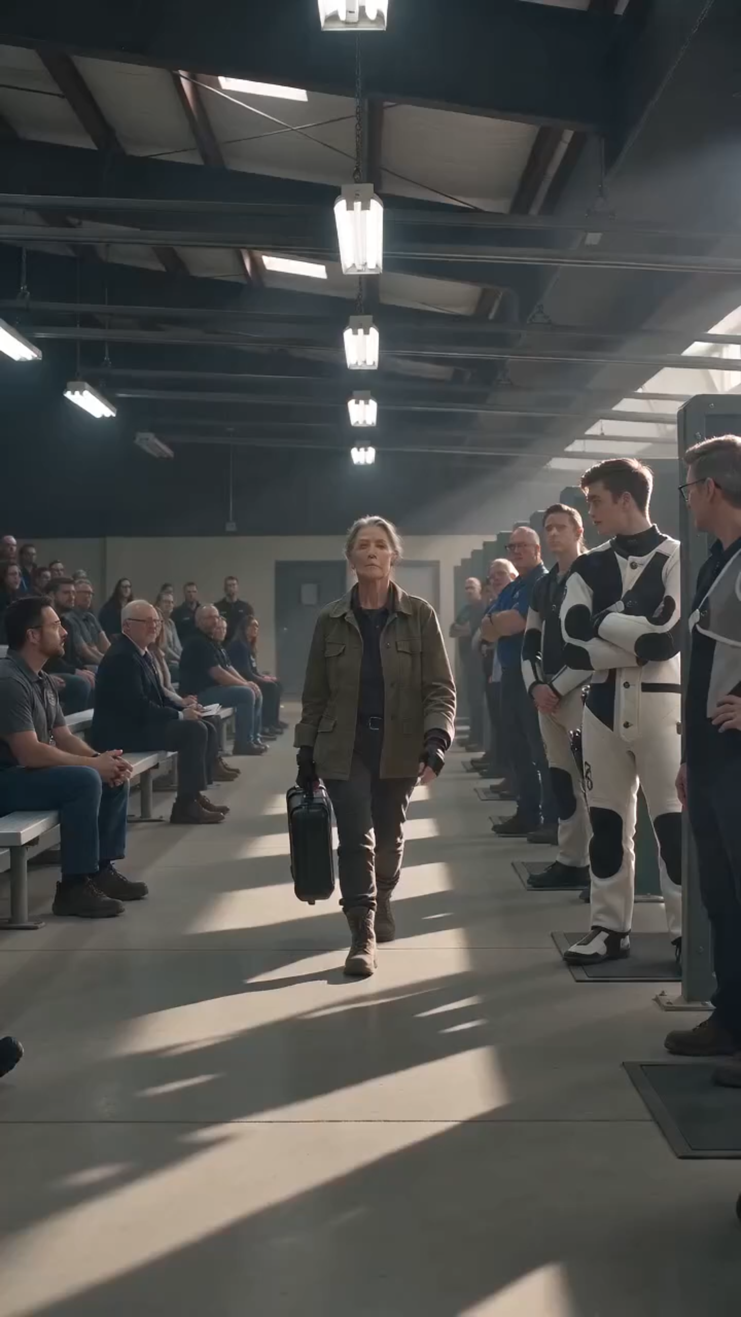 THE YOUNG CHAMPION MOCKED AN OLD WOMAN FOR ENTERING THE SHOOTING ARENA—THEN HER SIGNATURE REVEALED SHE WAS THE LEGEND THEY HAD ALL STUDIED