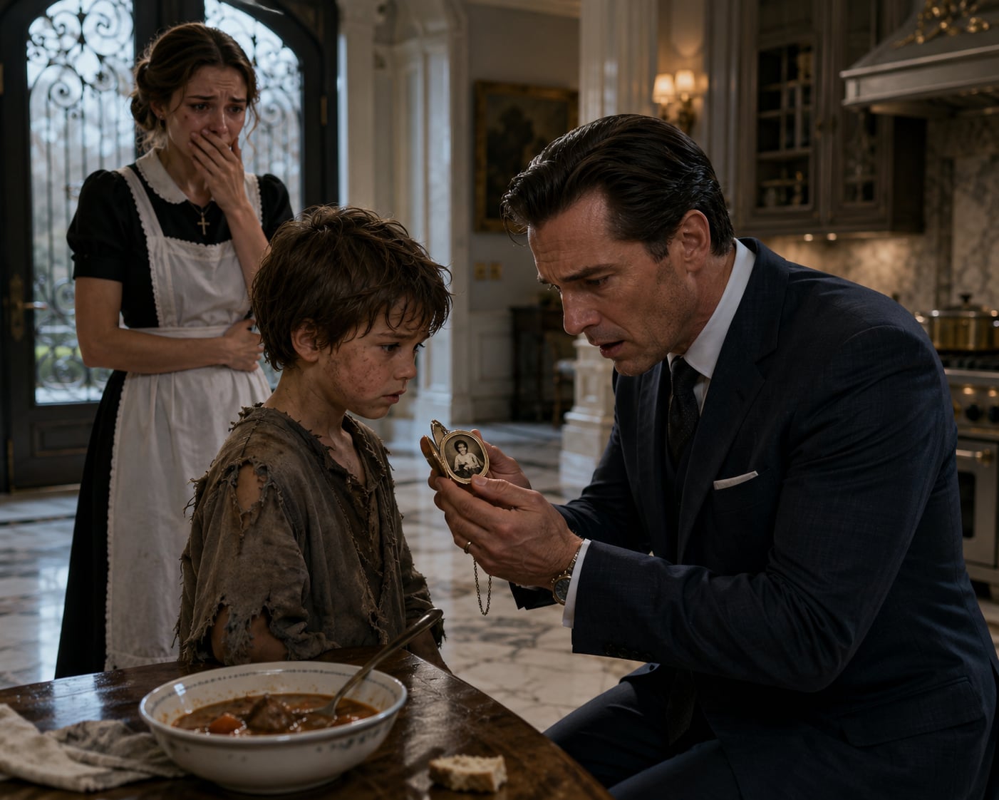 William's hand trembled so vio.lently the locket nearly slipped from his fingers