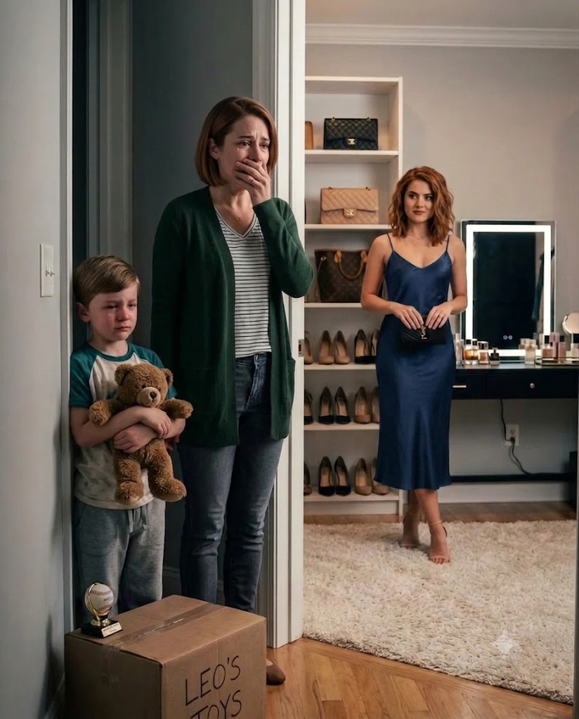 I froze when I opened my son’s bedroom. His toys were gone, his bed had vanished, and a stranger was hanging designer dresses in his closet.
