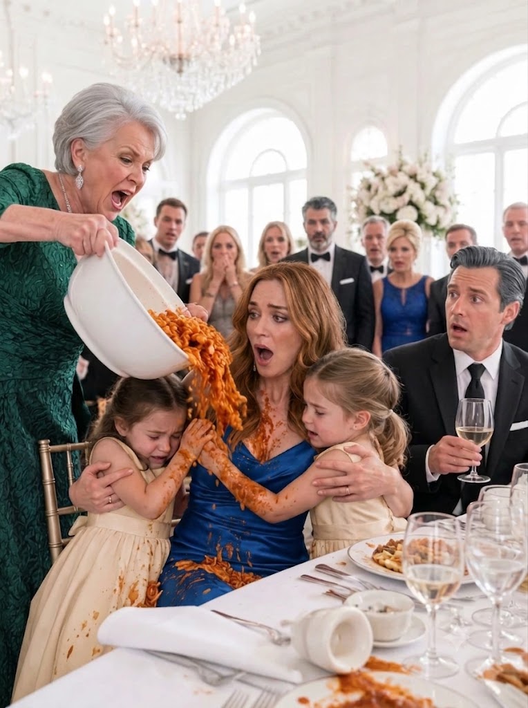 In front of the entire family, my mother-in-law took the food away from my daughters and said, “The head table is for women who give this family sons.” My husband ordered me to stop making a scene, so I wiped my little girl’s face, took my daughters, and left without saying another word… while none of them knew that a 5.4-million-peso promissory note bearing his signature was already waiting for the right moment.