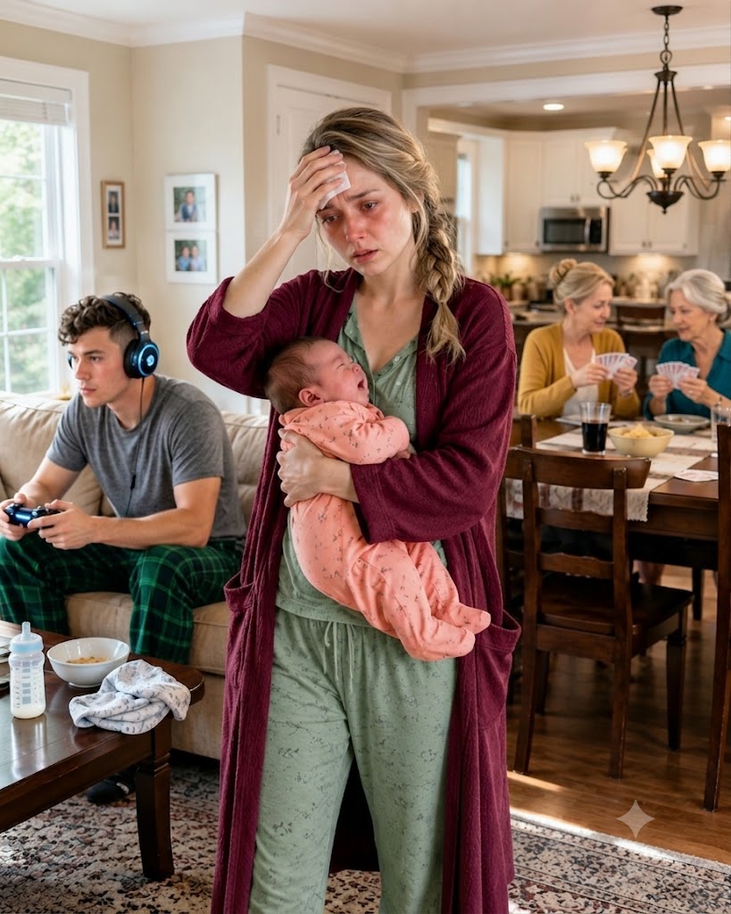 While I Was Burning With a Fever and Struggling to Hold Our Three-Week-Old Son, My Mother-in-Law Refused to Help, My Husband Looked at Me and Said, “My Mother Doesn’t Owe You Anything,” and That Was the Moment I Realized My Marriage Was Already Over.