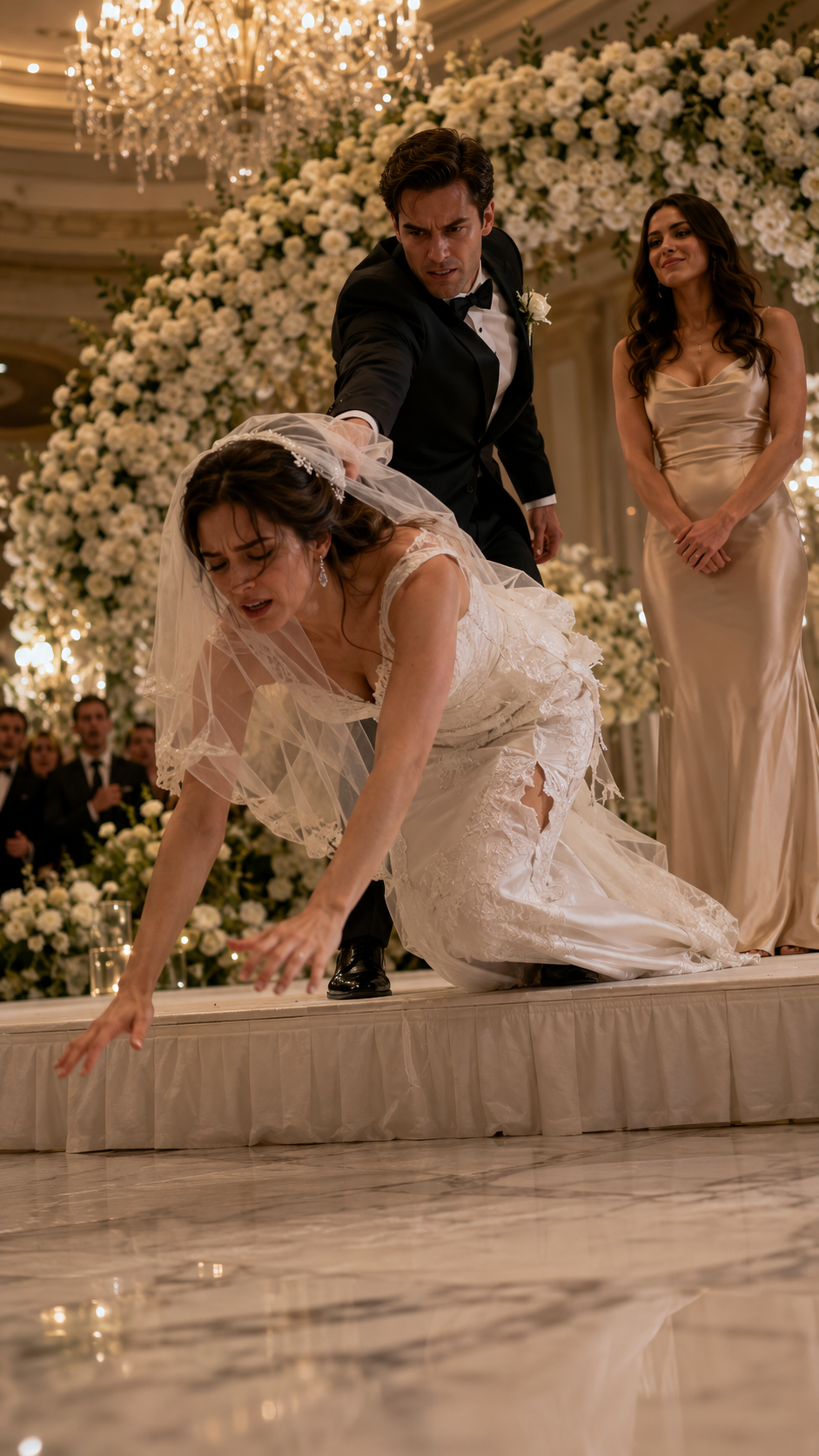 The Bride Thrown Down At Her Own Wedding
