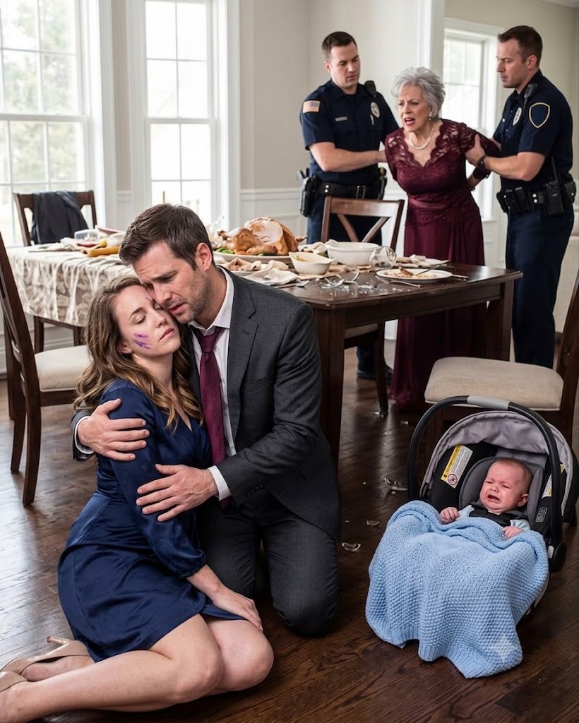 I came home early from a business trip to find my bruised wife was locked in a closet, my newborn son was freezing to death near an open window while my mom was hosting a luxury party downstairs. “Drama queen,” my mother hissed, holding a crystal glass. My blood ran cold. I didn’t ask. I scooped up my wife and baby, and left the house. She thought she ruled my home. Until the moving trucks arrived the next morning.
