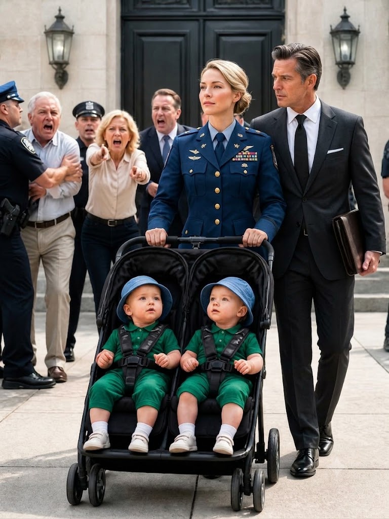 While carrying our twins, I stayed silent as the community credited my husband’s mistress with saving his parents’ property. Days later, he served me divorce papers in the hospital, calling me worthless and leaving without realizing my true rank as a U.S. Army colonel. He thought he had won, until I showed up again with a military escort, senior officers, and law enforcement standing behind me.