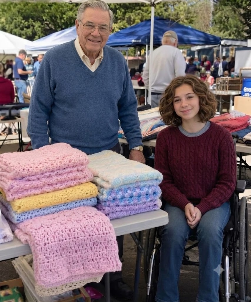 My 76-Year-Old Grandpa Sewed Quilts and Sold Them at a Flea Market So I Could Walk Again – Then a Gruff Biker Showed Up and Said, ‘I’ve Been Looking for You for 20 Years’