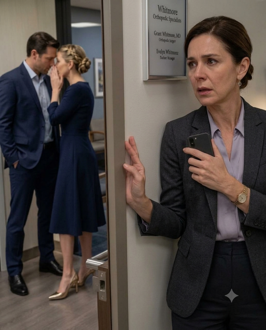 I woke up in the company medical room after collapsing, only to hear the secretary whisper, “Are you sure she took it?” Then my husband laughed and said, “Relax. By tomorrow morning, everything will be ours.”