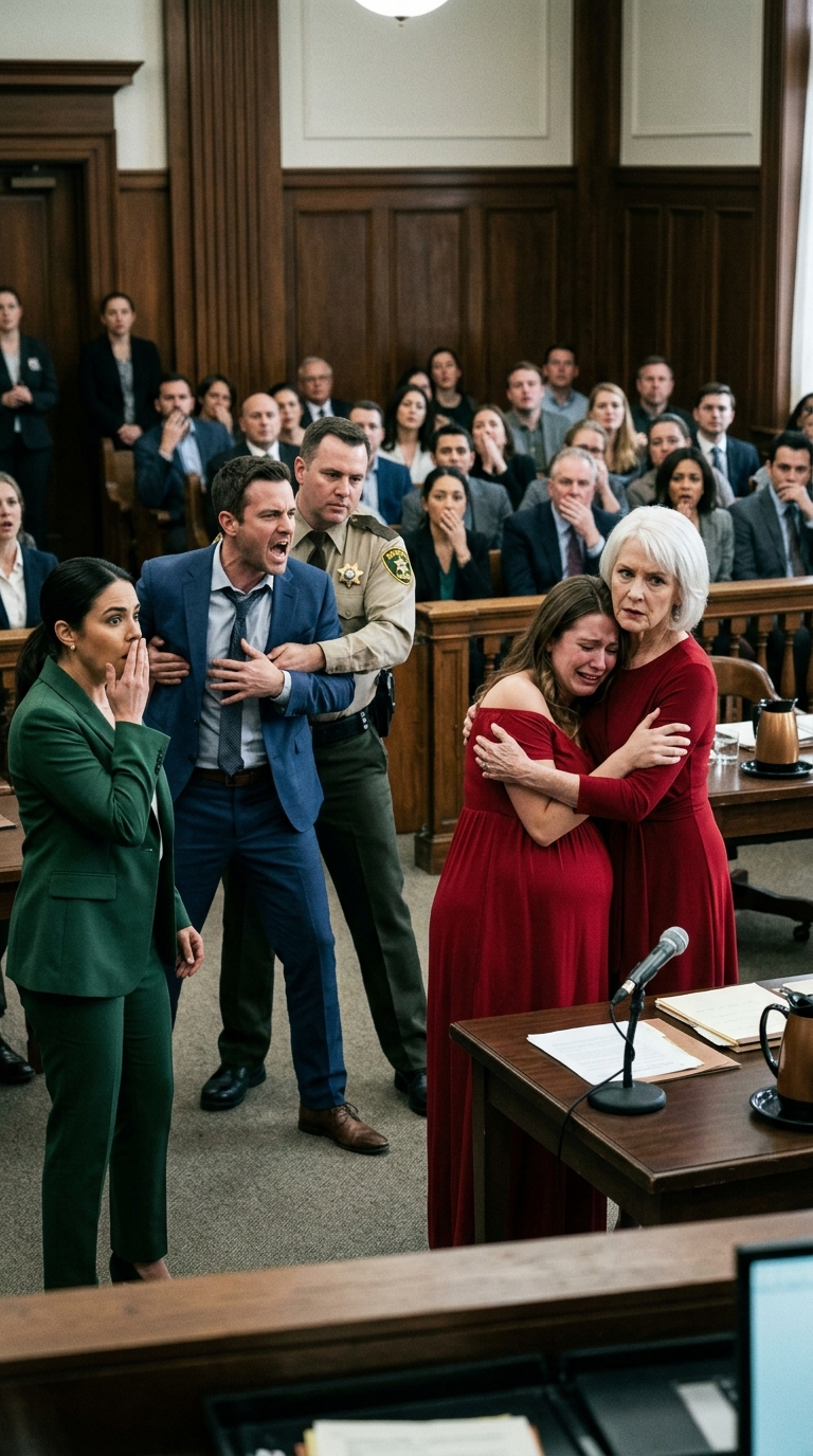 At My Divorce Hearing, I Was Eight Months Pregnant When the Judge Decided I Would Leave With Nothing. My Husband Wore a Smug Smile… Until the Courtroom Doors Burst Open