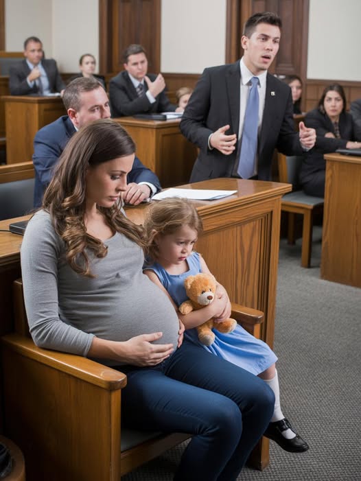 A Pregnant Wife Gave Her Husband Everything in Divorce Court, But the Judge Brought in His Little Girl and the Room Went Silent